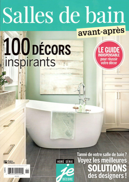 Parution FEXA, Je décore Hors Série Salles de bains Avant Après, rénovation salle de bain