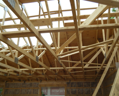Maison neuve, multiplex neuf, ossature de bois, FEXA Entrepreneur Général Construction